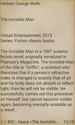 The Invisible Man by H.G.Wells android App screenshot 2